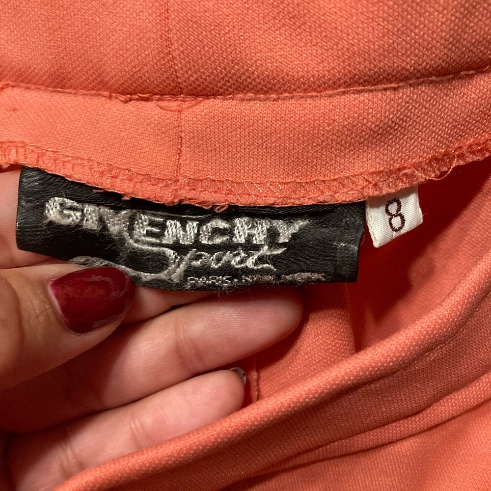 Givenchy Sport Vintage Orange Pant Slacks Size 8 - Picture 2 of 8